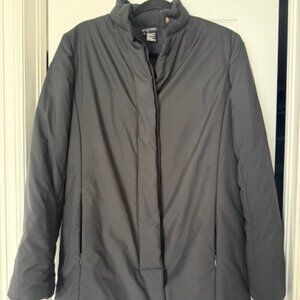 Etcetera Black Lightweight Puffer Jacket - Size 8